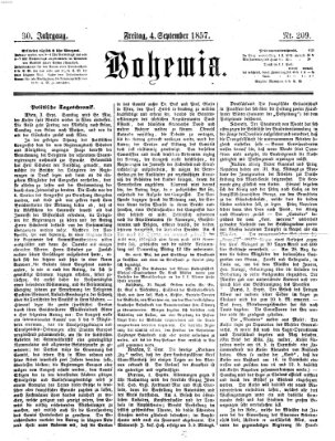 Bohemia Freitag 4. September 1857