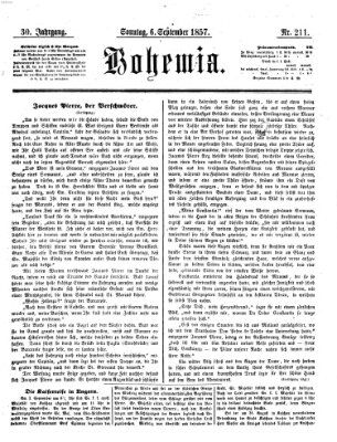 Bohemia Sonntag 6. September 1857