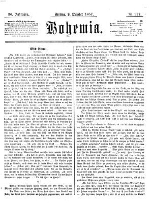 Bohemia Freitag 9. Oktober 1857