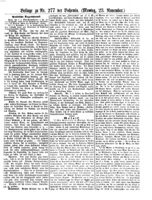 Bohemia Montag 23. November 1857