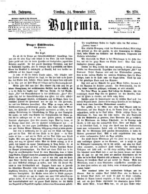 Bohemia Dienstag 24. November 1857