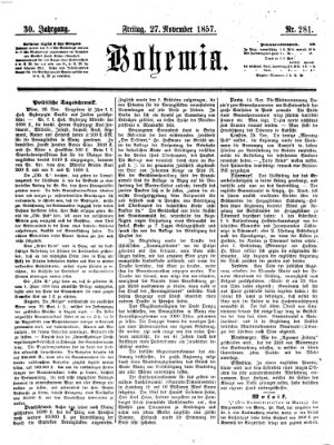 Bohemia Freitag 27. November 1857