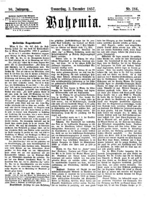 Bohemia Donnerstag 3. Dezember 1857