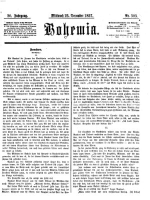 Bohemia Mittwoch 23. Dezember 1857