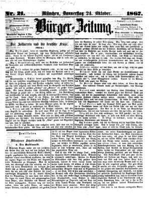 Bürger-Zeitung Donnerstag 24. Oktober 1867