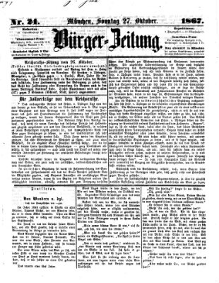 Bürger-Zeitung Sonntag 27. Oktober 1867