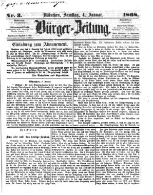 Bürger-Zeitung Samstag 4. Januar 1868