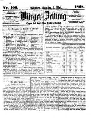 Bürger-Zeitung Samstag 2. Mai 1868