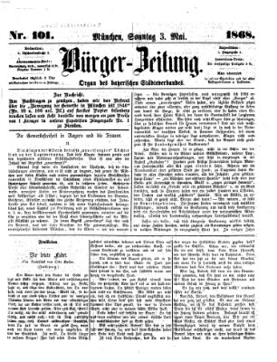 Bürger-Zeitung Sonntag 3. Mai 1868