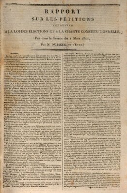 Le constitutionnel Donnerstag 2. März 1820