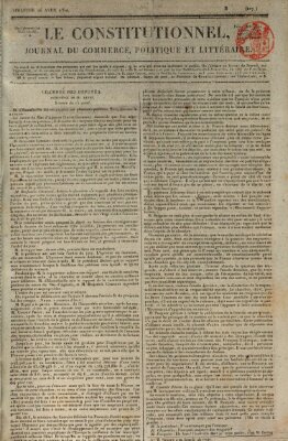 Le constitutionnel Sonntag 16. April 1820