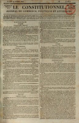 Le constitutionnel Montag 24. April 1820