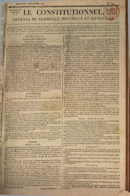 Le constitutionnel Sonntag 3. September 1820