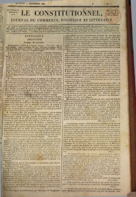 Le constitutionnel Mittwoch 27. September 1820