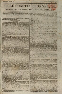 Le constitutionnel Sonntag 7. April 1822