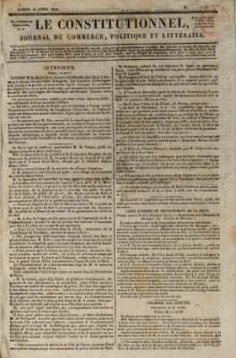 Le constitutionnel Samstag 13. April 1822