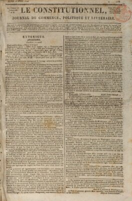 Le constitutionnel Montag 15. April 1822