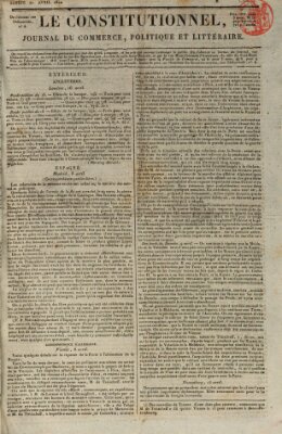 Le constitutionnel Samstag 20. April 1822