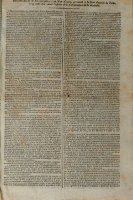 Le constitutionnel Donnerstag 29. August 1822