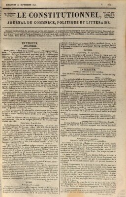 Le constitutionnel Sonntag 14. September 1823