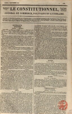 Le constitutionnel Montag 15. September 1823