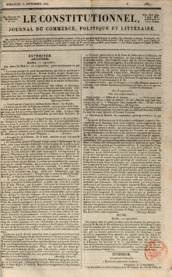 Le constitutionnel Sonntag 21. September 1823