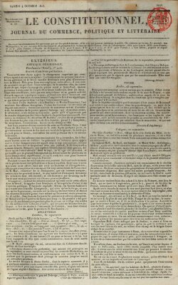 Le constitutionnel Samstag 4. Oktober 1823