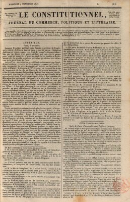 Le constitutionnel Sonntag 9. November 1823