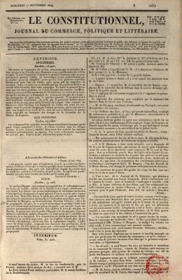 Le constitutionnel Mittwoch 1. September 1824