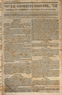 Le constitutionnel Sonntag 2. Januar 1825