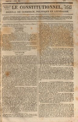 Le constitutionnel Sonntag 3. April 1825