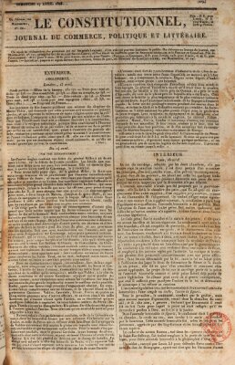 Le constitutionnel Sonntag 17. April 1825