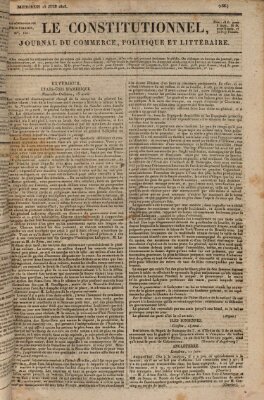 Le constitutionnel Mittwoch 15. Juni 1825