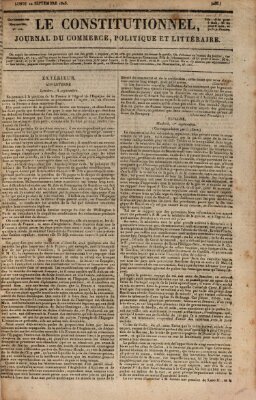 Le constitutionnel Sonntag 18. September 1825