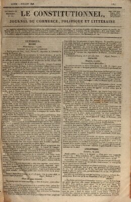 Le constitutionnel Montag 3. Juli 1826