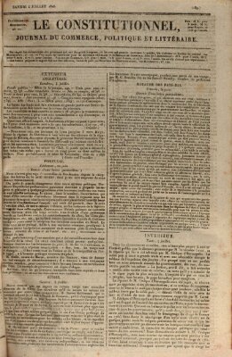 Le constitutionnel Samstag 8. Juli 1826