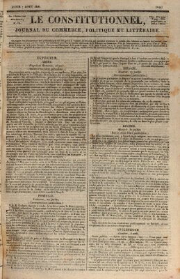 Le constitutionnel Montag 7. August 1826