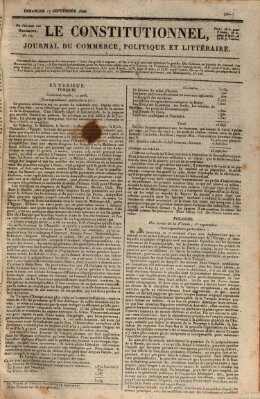 Le constitutionnel Sonntag 17. September 1826