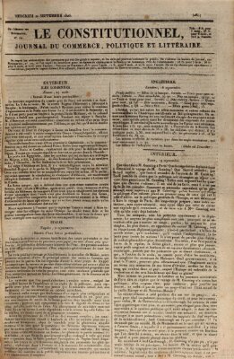 Le constitutionnel Mittwoch 20. September 1826