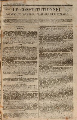 Le constitutionnel Sonntag 24. September 1826