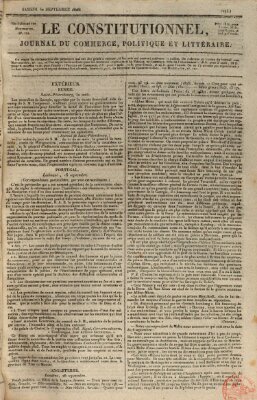 Le constitutionnel Samstag 30. September 1826