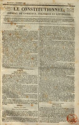 Le constitutionnel Sonntag 5. November 1826