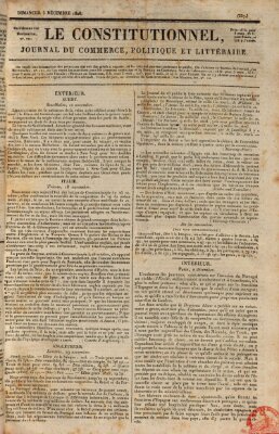 Le constitutionnel Sonntag 3. Dezember 1826