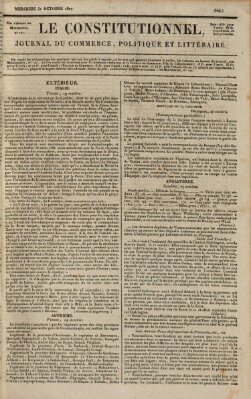 Le constitutionnel Mittwoch 31. Oktober 1827