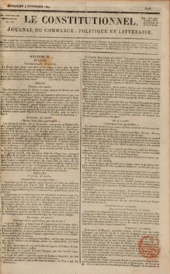 Le constitutionnel Sonntag 4. November 1827