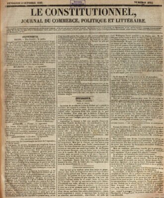 Le constitutionnel Freitag 2. Oktober 1829