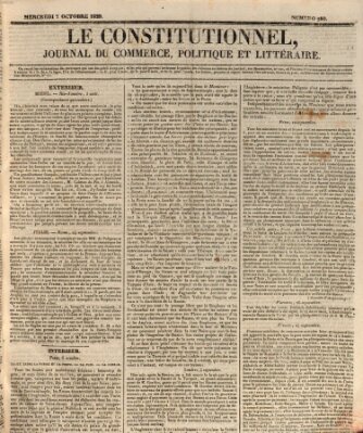 Le constitutionnel Mittwoch 7. Oktober 1829