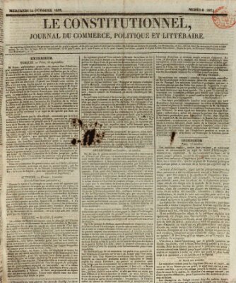 Le constitutionnel Mittwoch 14. Oktober 1829