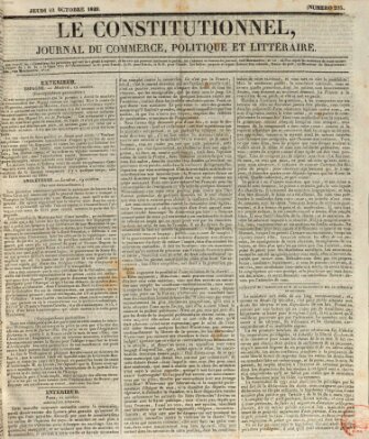 Le constitutionnel Donnerstag 22. Oktober 1829