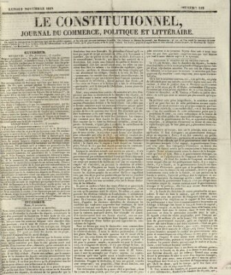 Le constitutionnel Montag 9. November 1829